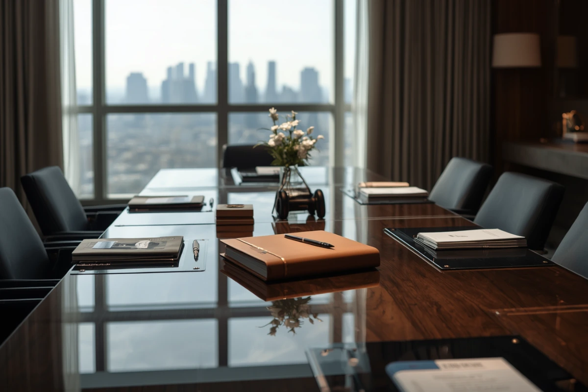 Professional workspace representing referral relationships between private client insurance producers and wealth advisors